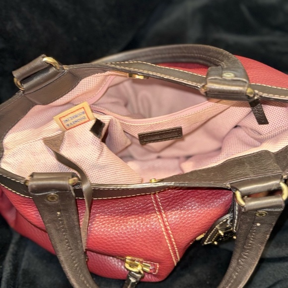 Dooney And Bourke Brown Pebbled Leather Sara Purse Handbag - Picture 4 of 16